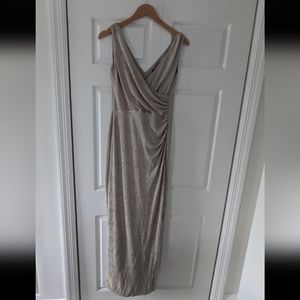 Ralph Lauren shimmering champagne dress, 4